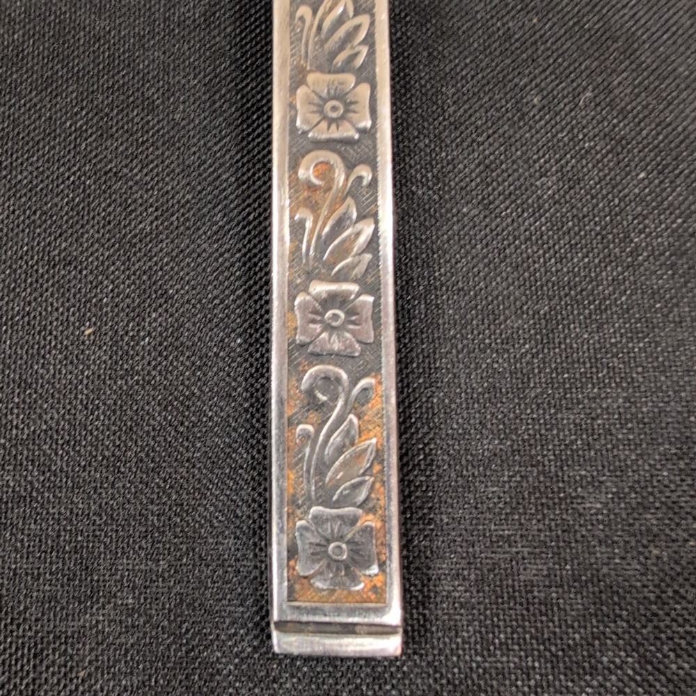 Gold Standard Stainless Japan Slotted Pie Cake Server Floral Handle Silver Tone - Picture 2 of 5
